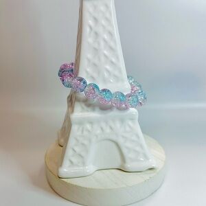 Cotton Candy m Beaded 10mm Gradient Beads Bracelet